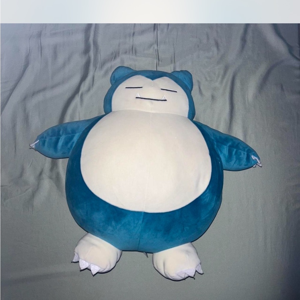Pokemon Snorlax Plush - Blue and White